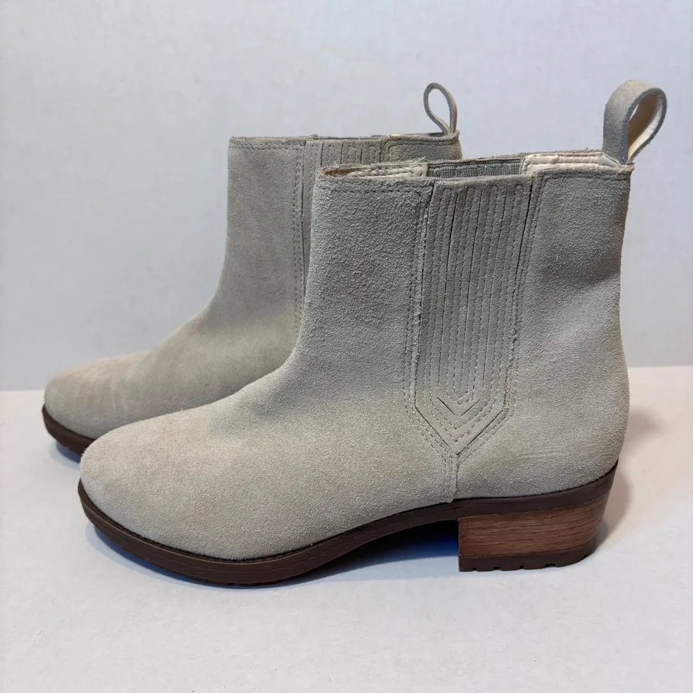Matisse Women's Lily Taupe Suede Ankle‎ Boots Block Heel Western Style 9M